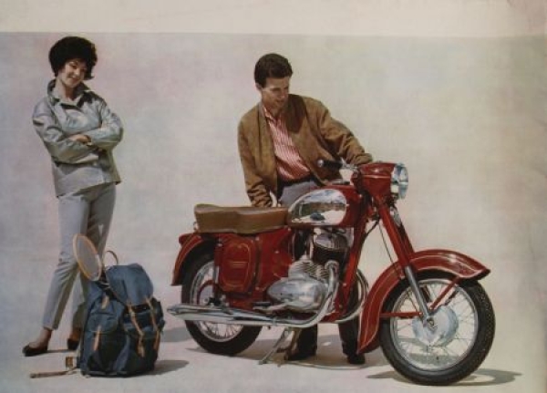 Jawa Manet Motorbike Modelprogram 1960 Motorbikebrochure (8166)